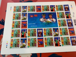 China Hong Kong Stamp Table Tennis 2004 Olympic Games Winner Sheet - Neufs