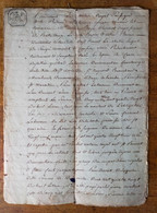 SAINT-BONNET-LE-CHATEAU 1786 BOYER DUMONCEL Seigneur BATAILLOUX / Antoine De VERTAMY Seigneur De La BORIE/ LOIRE - Manuscripts