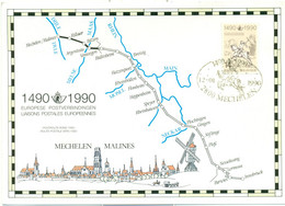 2350HK Mechelen 1490 - 1990 Europese Postverbindingen - Cartas Commemorativas - Emisiones Comunes [HK]