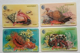 Montserrat Phonecards Marine Wildlife Series MINT ( In Original Folder ) - Montserrat