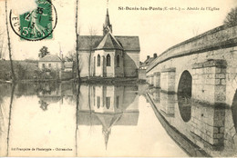 SAINT DENIS LES PONTS ABSIDE DE L'EGLISE 1913 - Autres & Non Classés