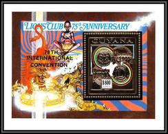 86160/ Guyana Mi N°234 A Lion's Club 75 Th Anniversary Rotary Overprint SEOUL 1995 In Black OR Gold ** MNH - Rotary, Lions Club