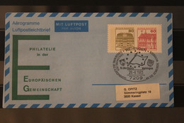 Deutschland 1983; Aerogramm: Philatelie In Der EG; Sonderstempel Wehingen Verleihung Der Europafahne - Privé Briefomslagen - Gebruikt