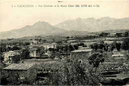 Calacuccia * Vue Générale Du Village Et Le Monte Cinto * Haute Corse 2B - Sonstige & Ohne Zuordnung