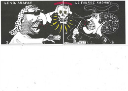 Carte Lardie  Illustrateur  N° 23  Arafat & Kadhafi - Lardie