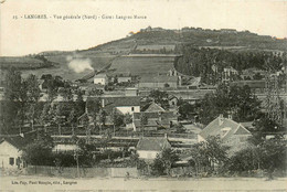 Langres * Vue Générale Vue Du Nord * La Gare Langres Marne * Ligne Chemin De Fer - Langres