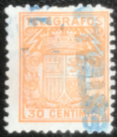Espana - Spanje - C7/15 - (°)used - 1932 - Yvert TG 74B - Wapenschild - Télégraphe