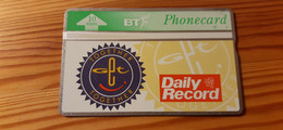Phonecard United Kingdom, BT - Daily Record 403L 30.000 Ex - BT Emissioni Pubblicitarie
