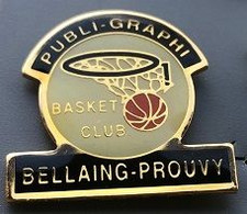 BASKET CLUB  BELLAING PROUVY - PANIER - BALLON - BASKETBALL - PUBLI GRAPHI - SPONSOR -     (29) - Baloncesto
