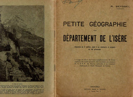 Livre - Petite Géographie Du Département De L'Isère, 1950/60, 40 Pages - Rhône-Alpes