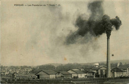 Persan * Les Papeteries De L'Auto * Usine Industrie Cheminée - Persan