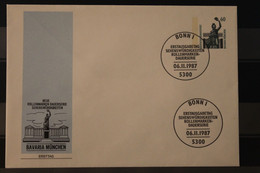 Deutschland 1987; Ganzsache Sehenswürdigkeiten, 60 Pf., Ersttagsstempel - Privé Briefomslagen - Gebruikt