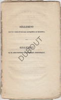 1850 Reglement Op De Onbevaerbare En Onvlotbare Waterloopen   (V882) - Anciens