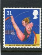 GREAT BRITAIN - 1991  31p  SPORT  MINT NH - Non Classificati