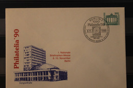 Deutschland 1990; Philatelia '90 Berlin, Kongreßhalle, Sonderstempel - Private Covers - Used