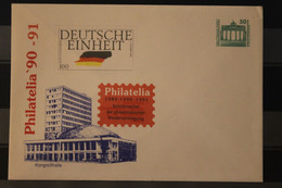 Deutschland 1990; Philatelia '90 Berlin, Kongreßhalle, Mit Zudruck '90-91 - Buste Private - Nuovi