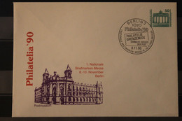 Deutschland 1990; Philatelia '90 Berlin, Postmuseum; Sonderstempel - Enveloppes Privées - Oblitérées