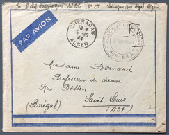 Algérie, TAD CHERGAS, Alger 9.10.1944 Sur Enveloppe + Cachet Place De Chergas *3e/10e R.T.S - (A1255) - Lettres & Documents