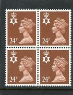 GREAT BRITAIN - 1991  NORTHERN IRELAND  24p  BLOCK OF 4  MINT NH  SG NI58 - Unclassified