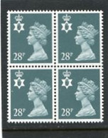 GREAT BRITAIN - 1991  NORTHERN IRELAND  28p  BLOCK OF 4  MINT NH  SG NI63 - Sin Clasificación