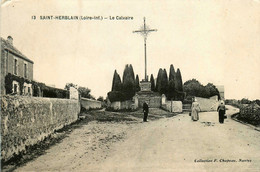 St Herblain * Route Et Vue Sur Le Calvaire Du Village - Saint Herblain