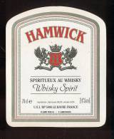 Etiquette De Spiritueux Au  Whisky  -  Hamwick -   UEI  Le Havre  (76) - Whisky