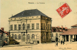 Mamers * Place , Le Théâtre Et La Helle - Mamers