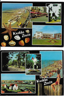 - 1347 -   KNOCKE  2 Cartes    Grand Format  Multi Vues - Knokke