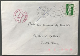 France N°2790 Sur Enveloppe - TAD LA PACAUDIERE, Loire - Changement De TAD 6/7.2.1992 - (A1296) - 1961-....