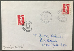 France AA N°2 (timbre D) + 2614 Sur Enveloppe 17.8.1991 Dernier Jour Du Tarif à 2,30fr - (A1317) - 1961-....