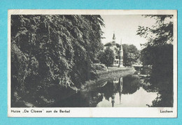 * Lochem (Gelderland - Nederland) * (Uitgave M.J. Wondergem) Fotokaart, Huize De Cloese Aan De Berkel, Canal, Quai - Lochem