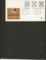 PAYS BAS - AMPHILEX 67 -FDC AFFRANCHIE N° 852 A 854 -ANNEE 1967 - FDC