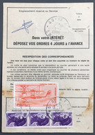 France PA Et Liberté De Gandon Sur Ordre De Réexpédition Temporaire TAD ST AY 28.7.1988 - (A1348) - 1961-....