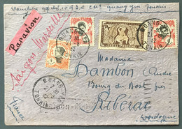 Indochine Divers Sur Enveloppe TAD QUANG-YEN 21.8.1932 Pour La France - (A1385) - Cartas