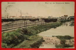 I2 - Germany Vintage Postcard- Oderberg, Blick Von Der Skrzeczoner Brucke. Bahnhof,Train,Railway,Railroad,Factory 1907. - Oderberg