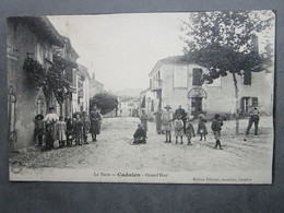 CPA 81 Tarn CADALEN  Prés Gaillac  - Tous Les Enfants De La Grand'Rue Au Fond L'épicerie Du Village  MAGGI  Vers 1910 - Cadalen