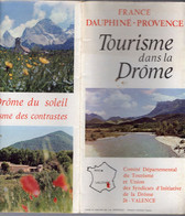 Livre - Tourisme Dans La Drome, Une Planche Pliée En Huit, Environ 1960 - Rhône-Alpes