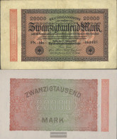 German Empire Rosenbg: 84j, Watermark Shaft Used (III) 1923 20.000 Mark - 20000 Mark