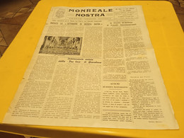 MONREALE NOSTRA- PERIODICO TURISTICO CULTURALE ANNO 1 NUMERO 2-3  - SETT.-OTT. 1957 - First Editions