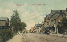 Main Street Showing Post Office Bay Shore  Long Island - Long Island