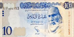 Libya 10 Dinars 10/1 Replacement Unc - Libyen