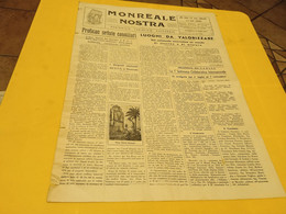 MONREALE NOSTRA- PERIODICO TURISTICO CULTURALE ANNO 2 NUMERO 7- 15 LUGLIO 1958 - First Editions