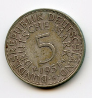 5 Mark, Agent, 1951.F.  Allemagne. (TTB) /612 - 5 Mark