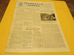 MONREALE NOSTRA- PERIODICO TURISTICO CULTURALE ANNO 3 NUMERO 1-2 -FEBBRAIO 1959 1958 - Primeras Ediciones