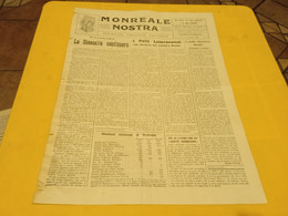 MONREALE NOSTRA- PERIODICO TURISTICO CULTURALE ANNO 3 NUMERO 3- 15 GIUGNO 1959 - Prime Edizioni