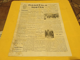 MONREALE NOSTRA- PERIODICO TURISTICO CULTURALE ANNO 3 - 15 NOVEMBRE 1959 - Prime Edizioni