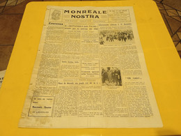 MONREALE NOSTRA- PERIODICO TURISTICO CULTURALE ANNO 3 - 15 NOVEMBRE 1959 - First Editions