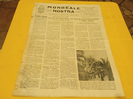 MONREALE NOSTRA- PERIODICO TURISTICO CULTURALE ANNO 4- Numero 1-  15 GENNAIO 1960 - Eerste Uitgaves