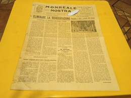 MONREALE NOSTRA- PERIODICO TURISTICO CULTURALE ANNO 4- NUMERO 2- 15 FEBBRAIO 1960 - Primeras Ediciones