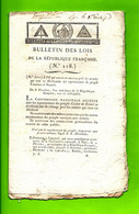 1795  LOI DE LA REPUBLIQUE FRANCAISE 2 Sign. Imprimés Symbole Maçonnique  PARIS IMPRIMERIE NATIONALE Des LOIS - Gesetze & Erlasse